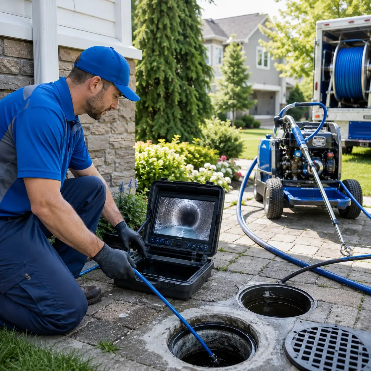 Outdoor drain cleaning professionals serving Riverdale, NE